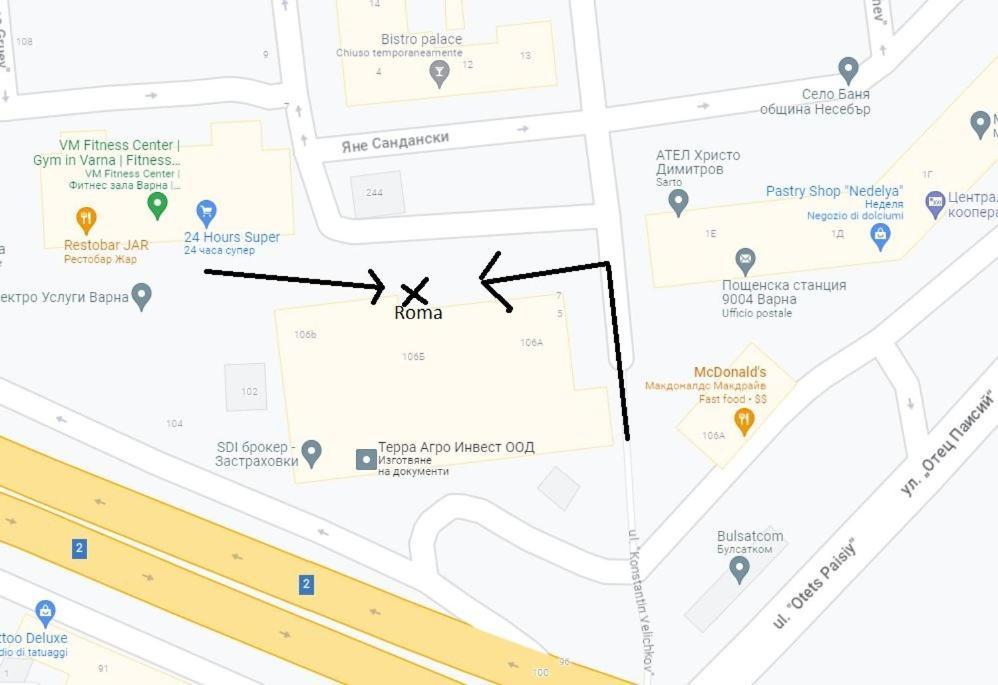 Roma Hostel Βάρνα Εξωτερικό φωτογραφία